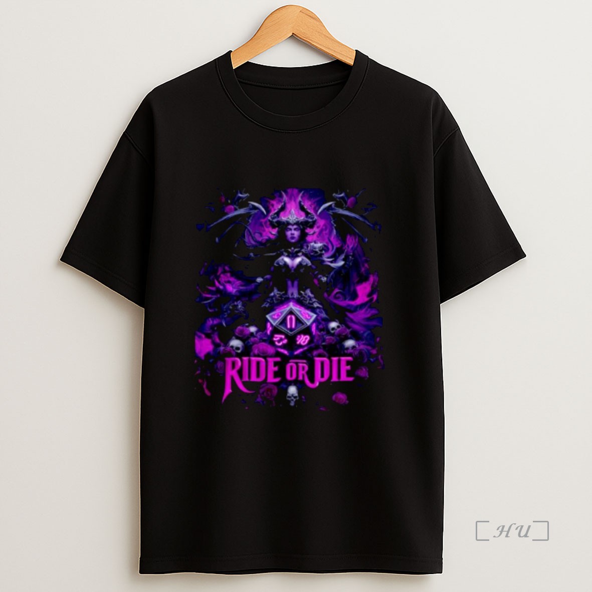 Officials Ride Or Die Demoness Skull Dnd Gaming Ornaments Premium Shirt Sweatshirt Tee