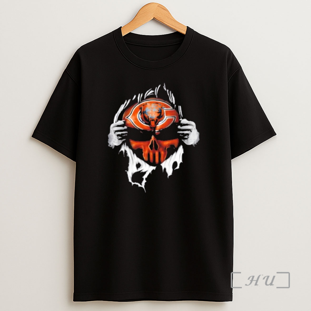 Officials Ripped From The Chest Skull Deep Chicago Bears Till The Grave Shirt Sweatshirt Tee