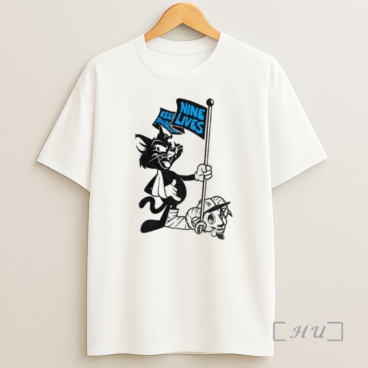 Officials Roaring Riot Carolina Panthers Nine Lives Keep Pounding Beat Los Angeles Dodgers Goat Premium Shirt Sweatshirt Tee