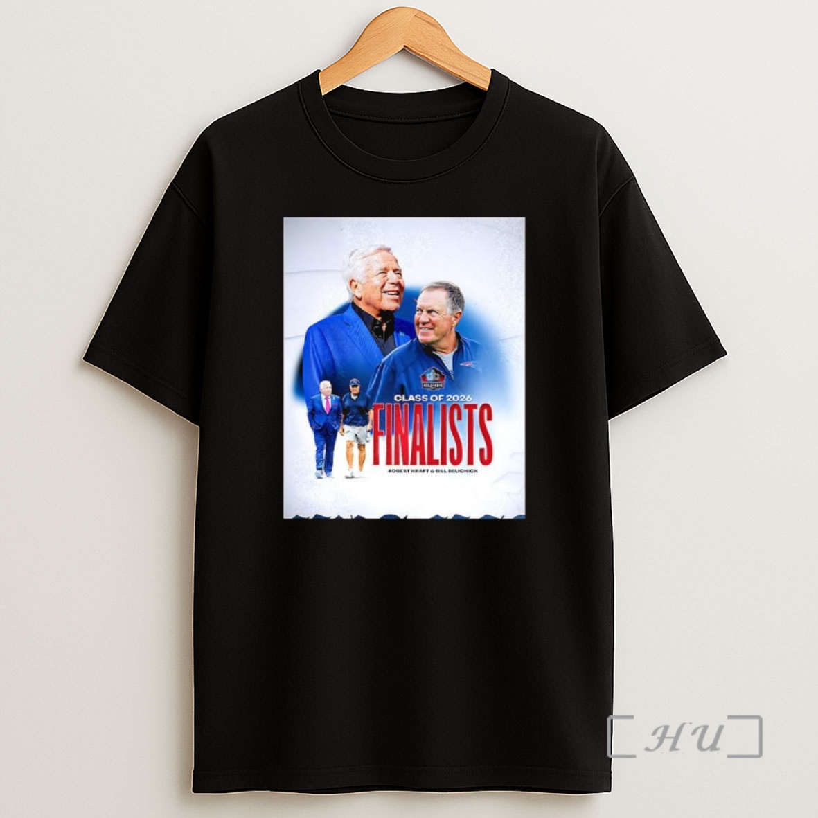 Officials Robert Kraft And Bill Belichick Class Of 2026 Finalists Premium Shirt Sweatshirt Tee