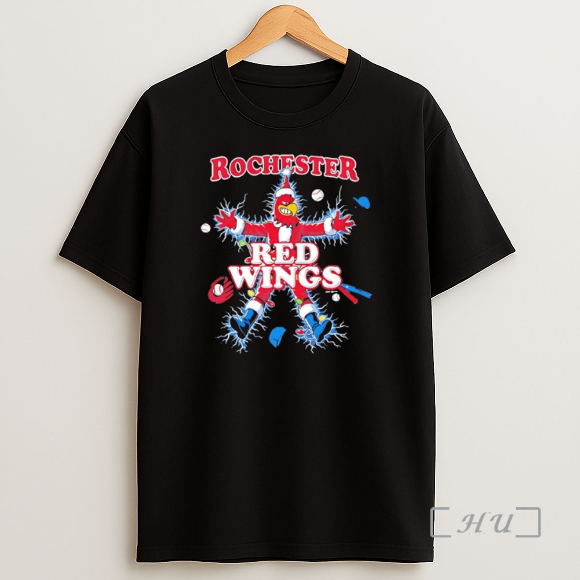 Officials Rochester Red Wings The Holiday Christmas Mascot Shirt Sweatshirt Tee