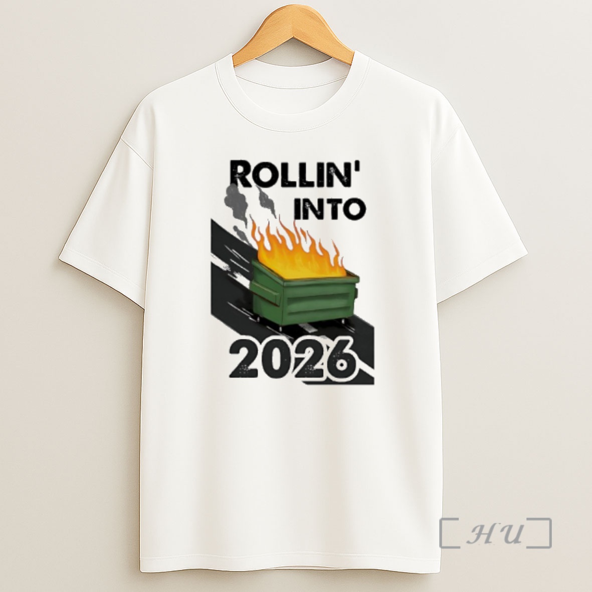 Officials Rollin Into 2026 Burning Trash Shirt Sweatshirt Tee