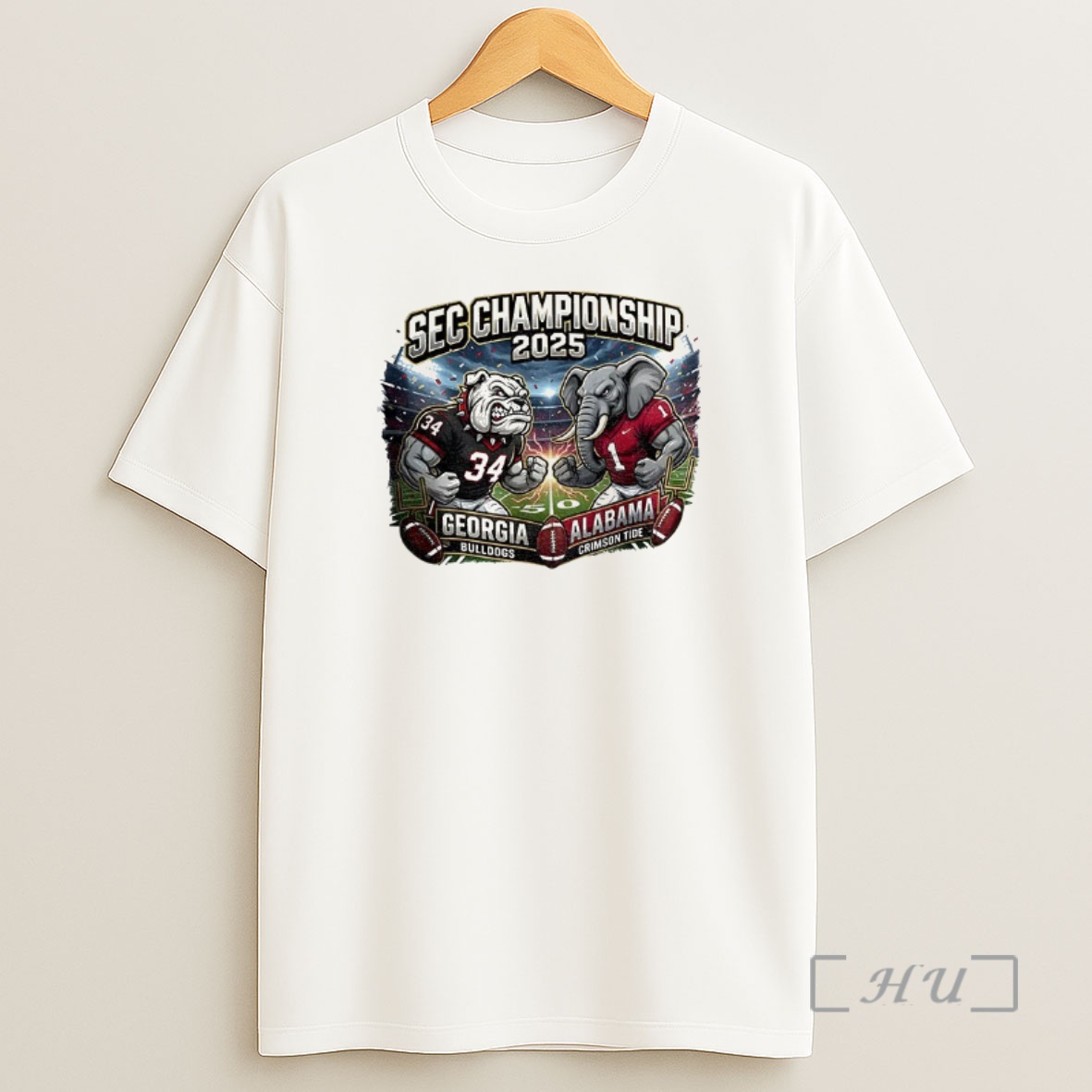 Officials Sec Championship 2025 Georgia Bulldogs And The Alabama Crimson Tide In A Bold Mascot Premium Shirt Sweatshirt Tee