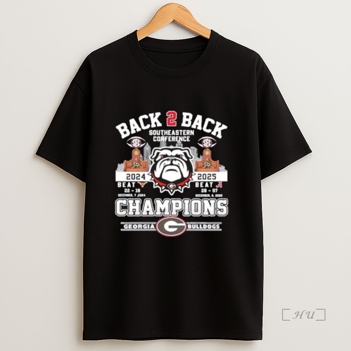 Officials Sec Football Back 2 Back Champions Georgia Bulldogs Premium Shirt Sweatshirt Tee