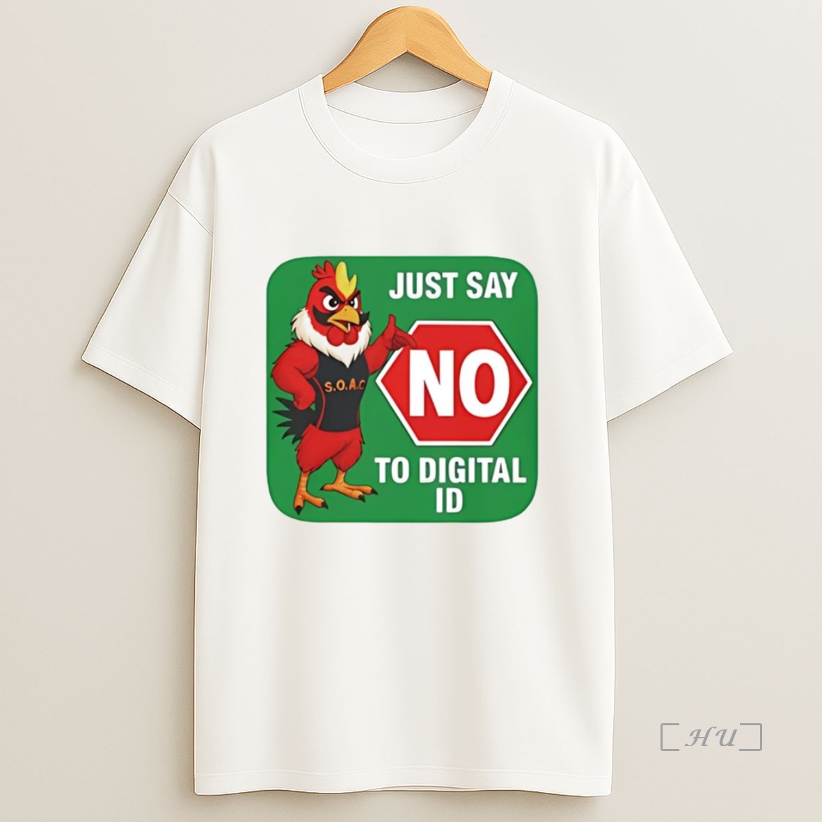Officials Soar Chicken Just Say No To Digital Id Premium Shirt Sweatshirt Tee