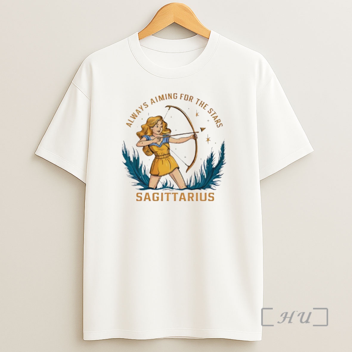 Officials Sagittarius Zodiac Always Aiming For The Stars Art Shirt Sweatshirt Tee