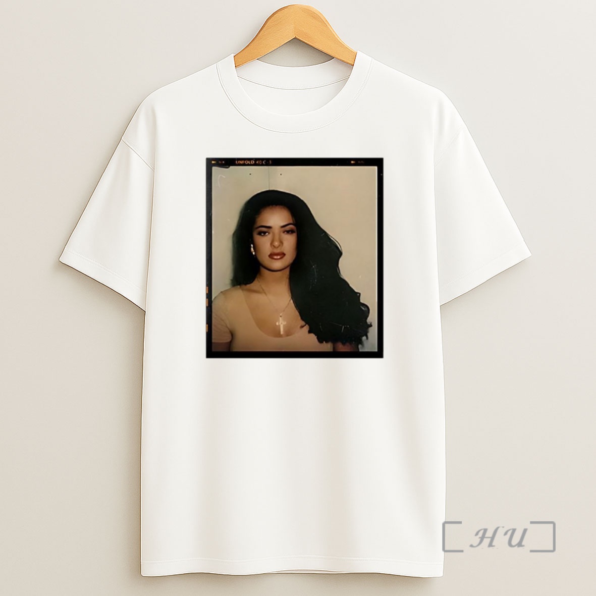 Officials Salma Hayek Casting Polaroid Image Retro Tim Tren Google Shirt Sweatshirt Tee