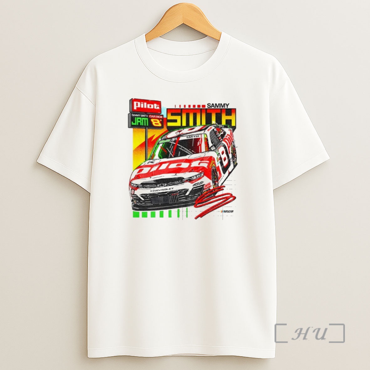 Officials Sammy Smith Nascar Pilot Jrm Car No 8 Chevrolet Racing Premium Shirt Sweatshirt Tee