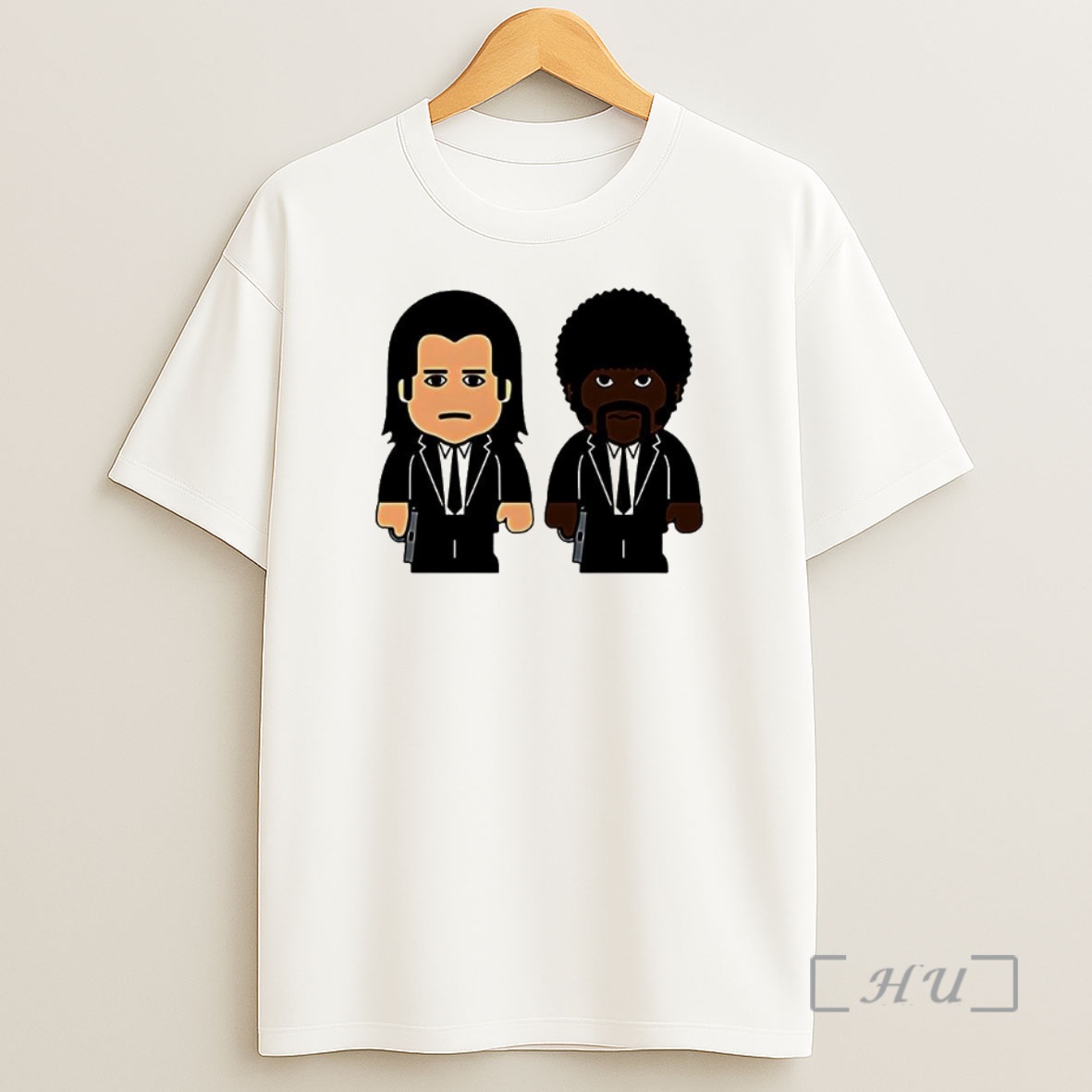 Officials Samuel L Jackson Wearing Pulp Fiction Jules Winnfield And Vincent Vega Cartoon Premium Shirt Sweatshirt Tee
