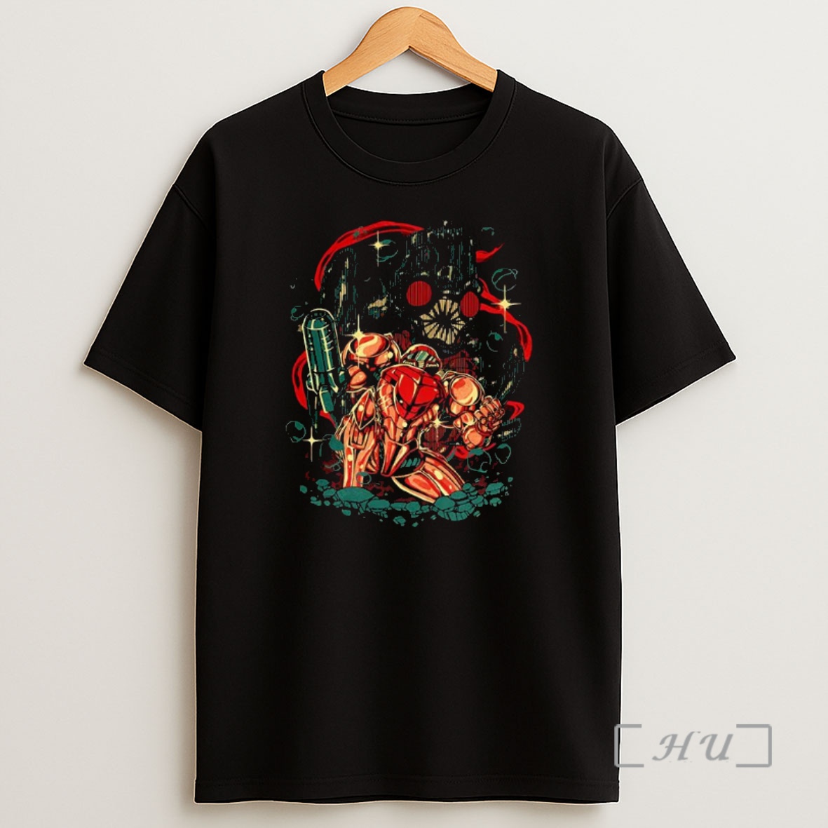 Officials Samus Aran Vs Mother Brain Metroid Video Gamein The Depths Premium Shirt Sweatshirt Tee