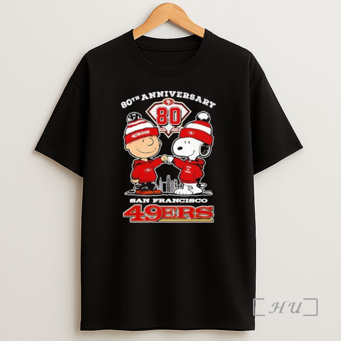 Officials San Francisco 49ers 80th Anniversary 1946 2026 Snoopy Shirt Sweatshirt Tee