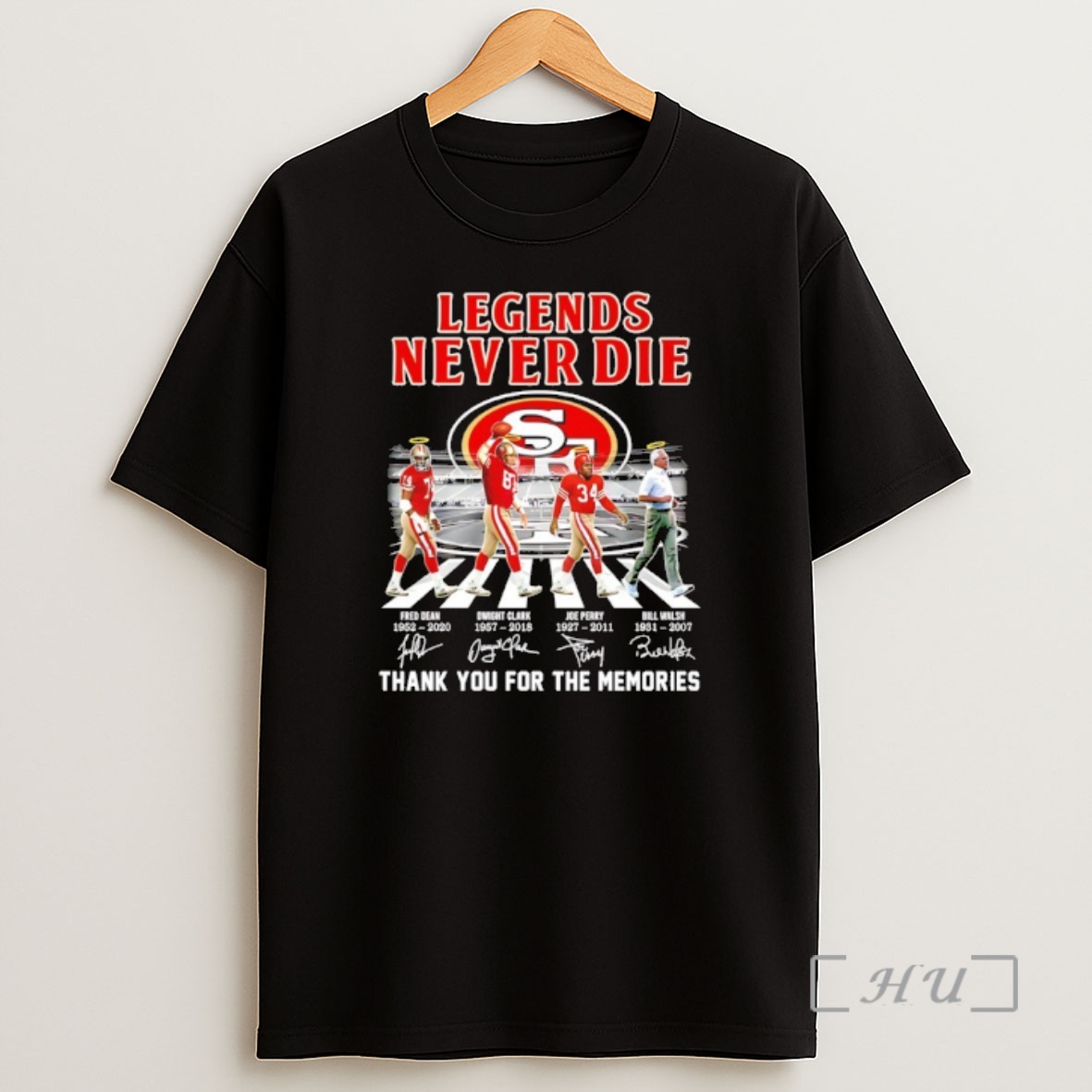 Officials San Francisco 49ers Legends Never Die Thank You For The Memories Signatures Premium Shirt Sweatshirt Tee