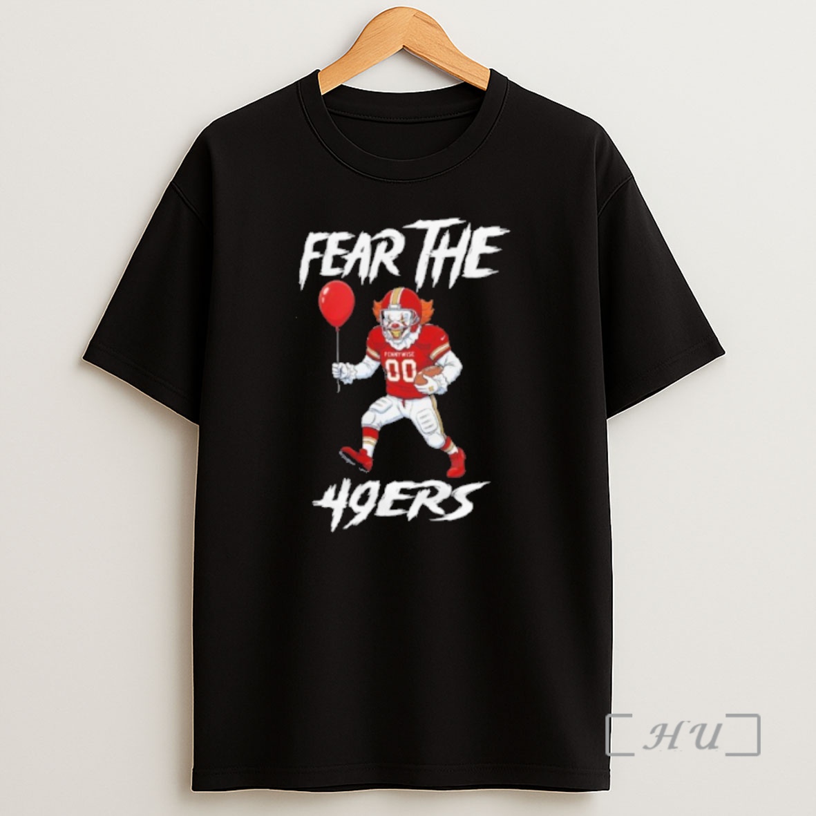 Officials San Francisco 49ers Logo Fear The Pennywise Shirt Sweatshirt Tee