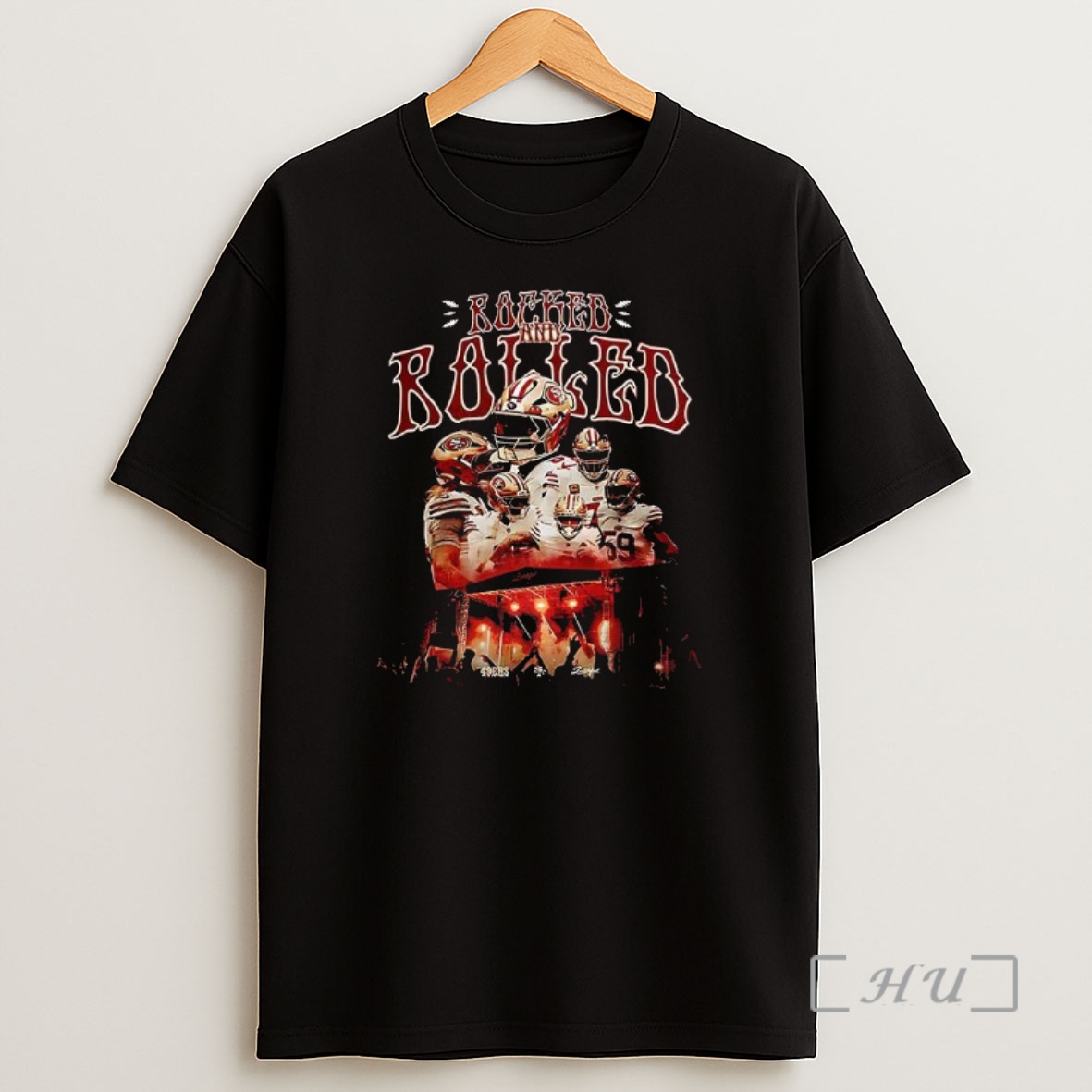 Officials San Francisco 49ers Rocked And Rolled Premium Shirt Sweatshirt Tee