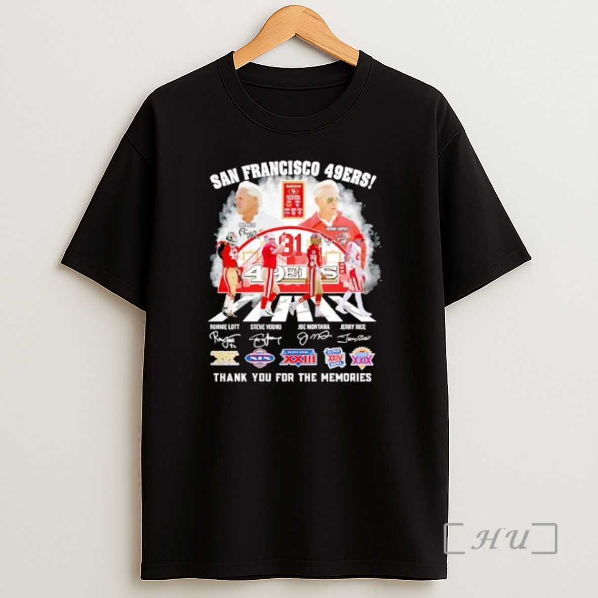 Officials San Francisco 49ers Players Road And Signature Thank You For The Memories Shirt Sweatshirt Tee