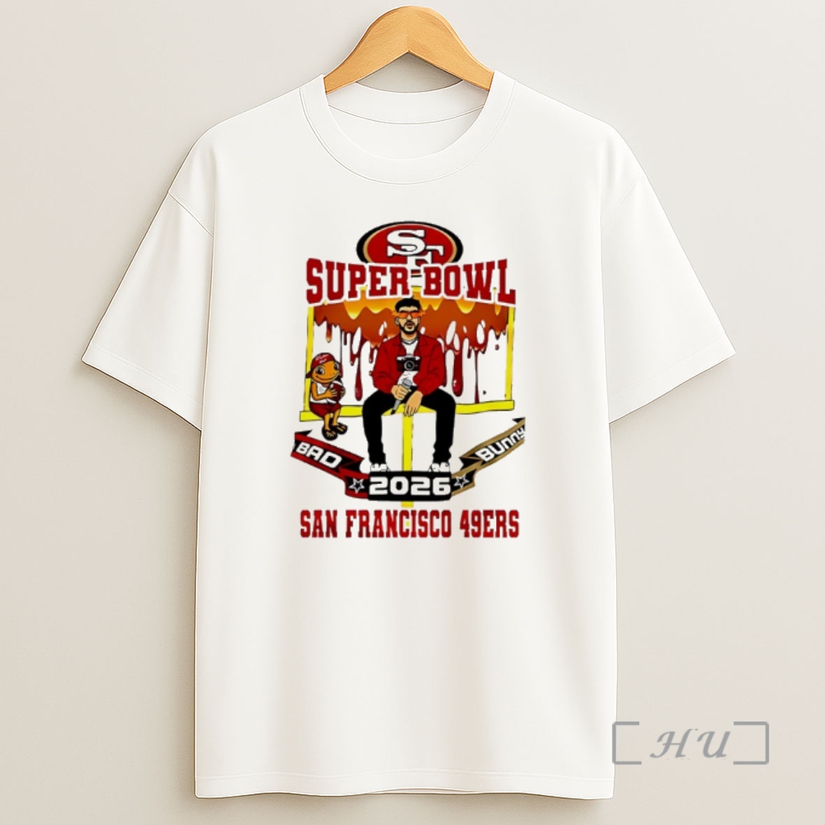 Officials San Francisco 49ers X Bad Bunny Super Bowl 2026 Shirt Sweatshirt Tee