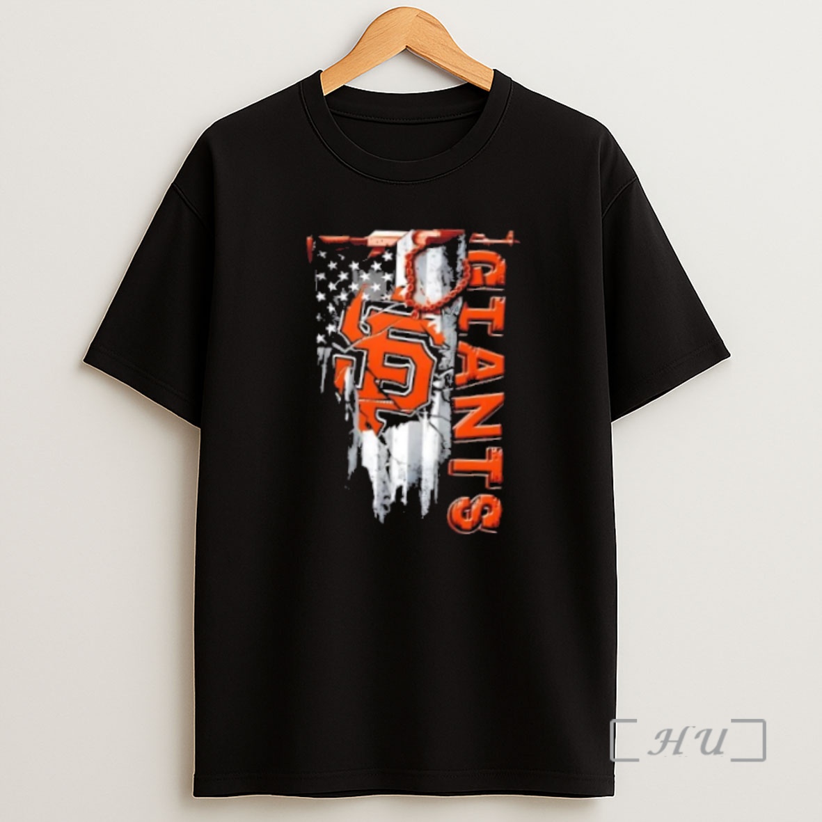 Officials San Francisco Giants Baseball Battle Shattered Usa Flag Rip Design Shirt Sweatshirt Tee