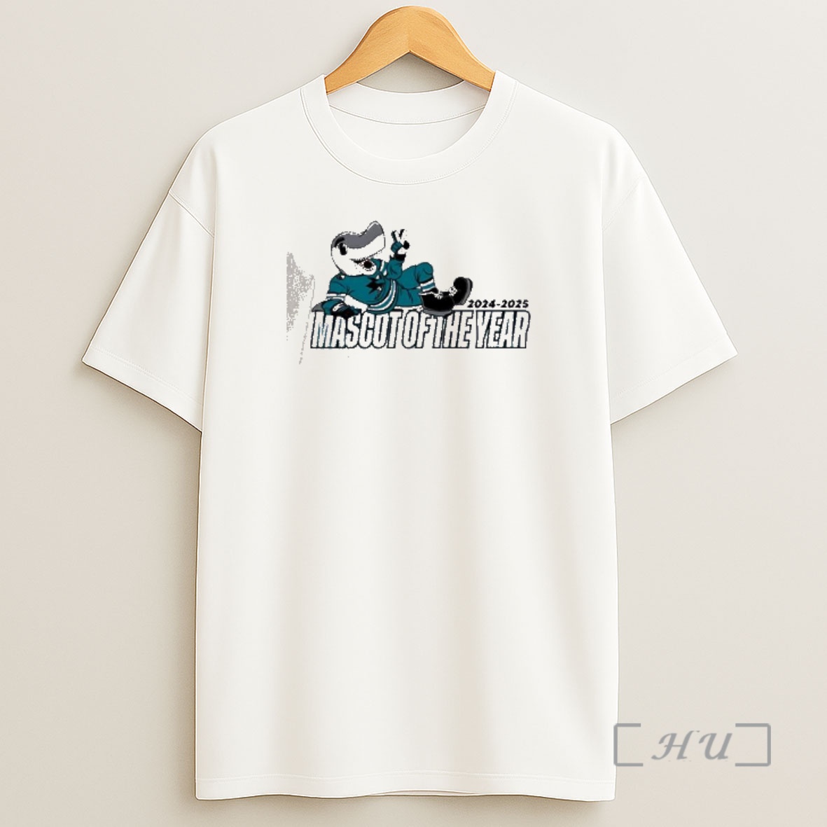 Officials San Jose Sharks 2025 Mascot Of The Year Sharkie Premium Shirt Sweatshirt Tee