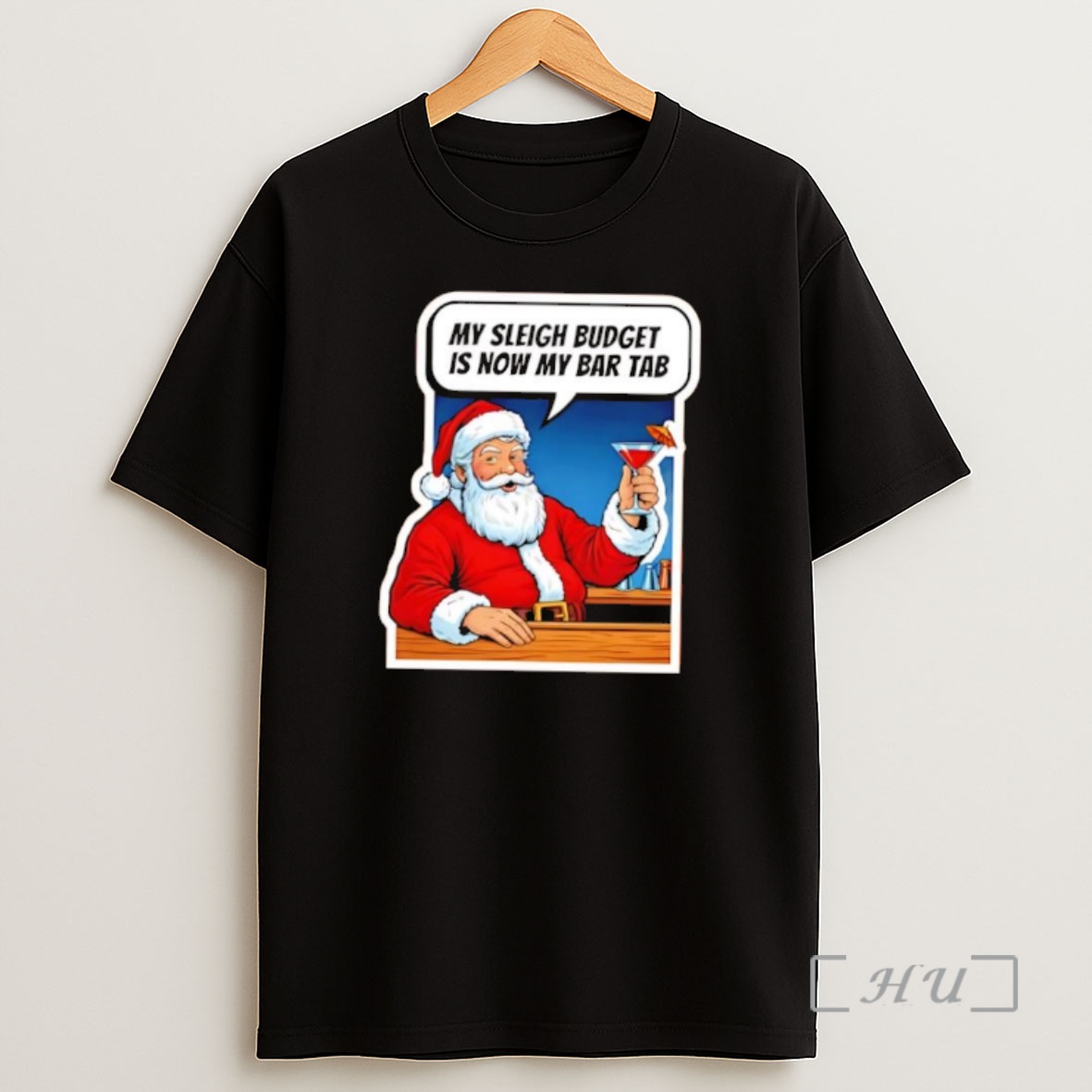 Officials Santa Claus My Sleigh Budget Is Now My Bar Tab Premium Shirt Sweatshirt Tee