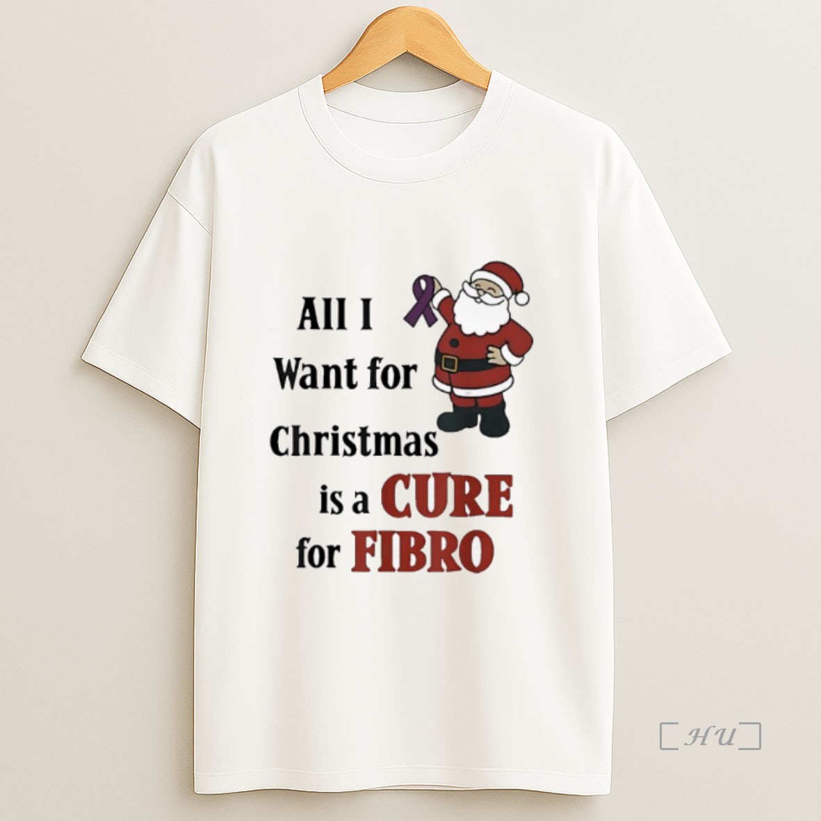 Officials Santa Claus All I Want For Christmas Is A Cure For Fibro Premium Shirt Sweatshirt Tee