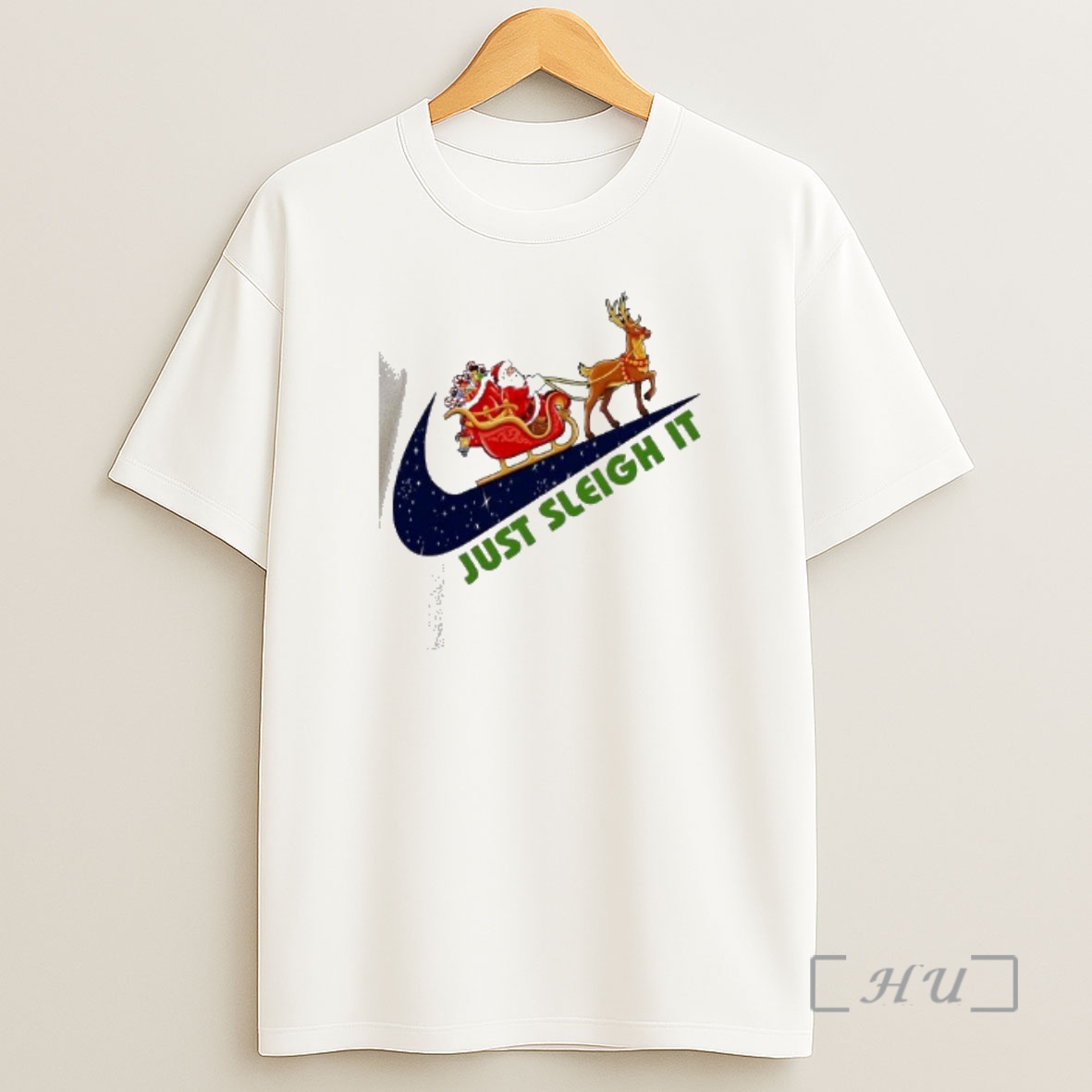 Officials Santa Claus On A Sleigh Pulled By Reindeer Just Sleigh It Premium Shirt Sweatshirt Tee
