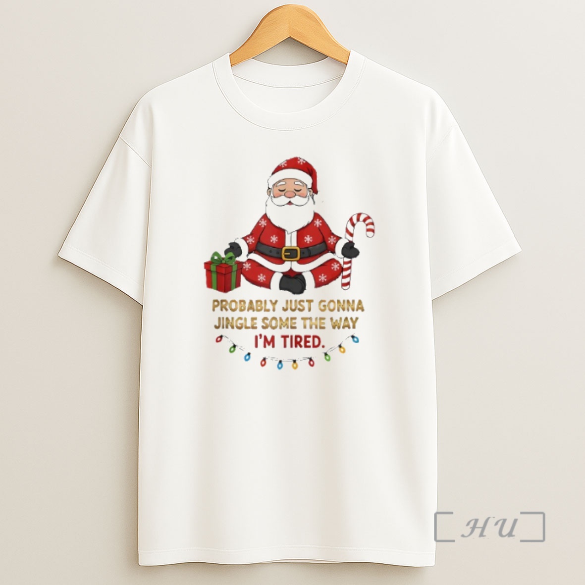 Officials Santa Claus Probably Just Gonna Jingle Some Of The Way Im Tired Premium Shirt Sweatshirt Tee