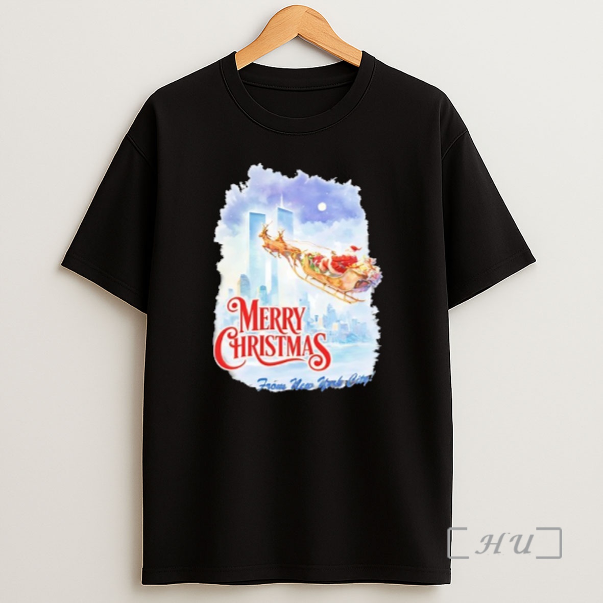 Officials Santa Claus Riding Reindeer Merry Christmas From New Uork City Shirt Sweatshirt Tee