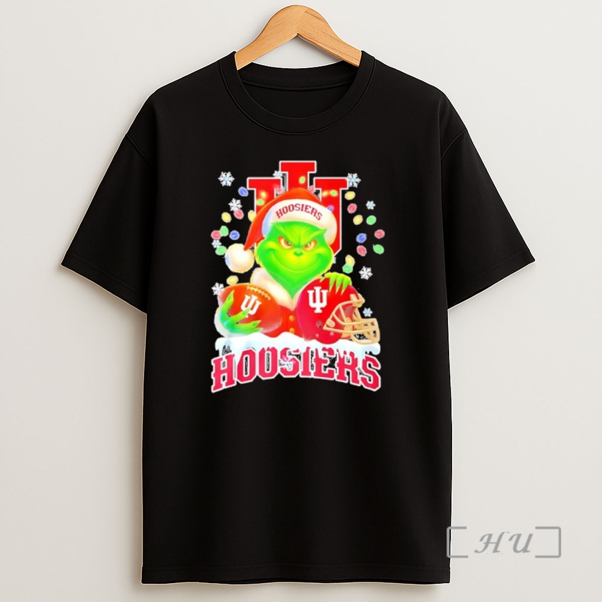 Officials Santa Grinch X Indiana Hoosiers Merry Christmas Shirt Sweatshirt Tee