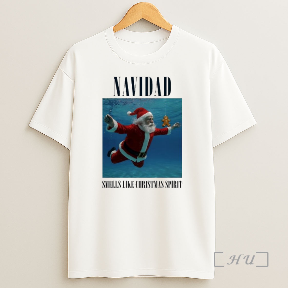 Officials Santa Navidad Smells Like Christmas Spirit Nirvana Parody Shirt Sweatshirt Tee