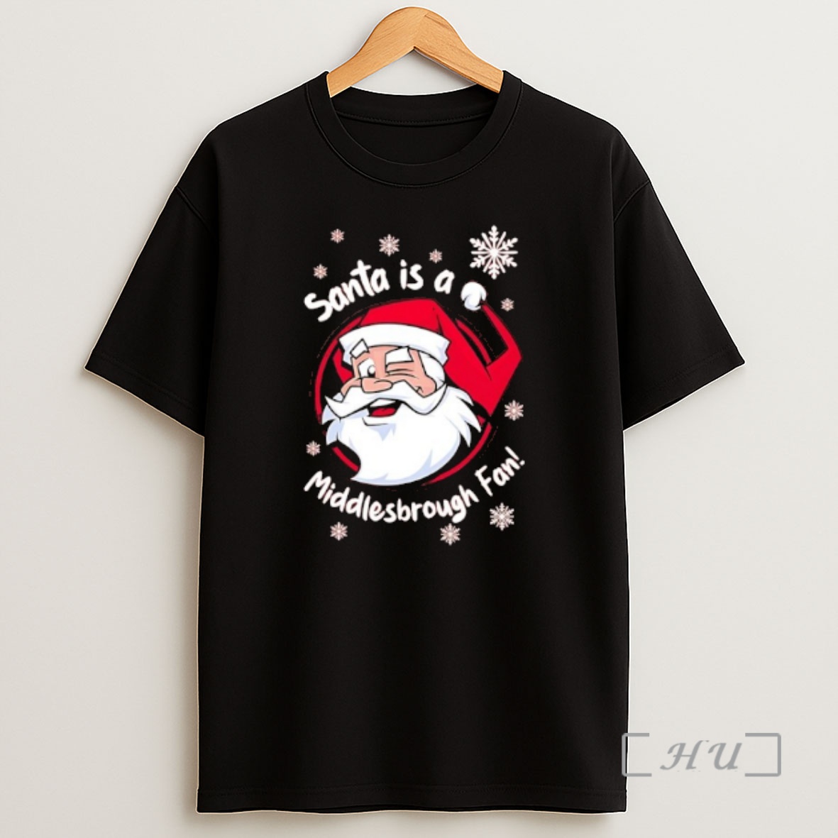 Officials Santa Is An Middlesbrough Fan Graphic Premium Shirt Sweatshirt Tee