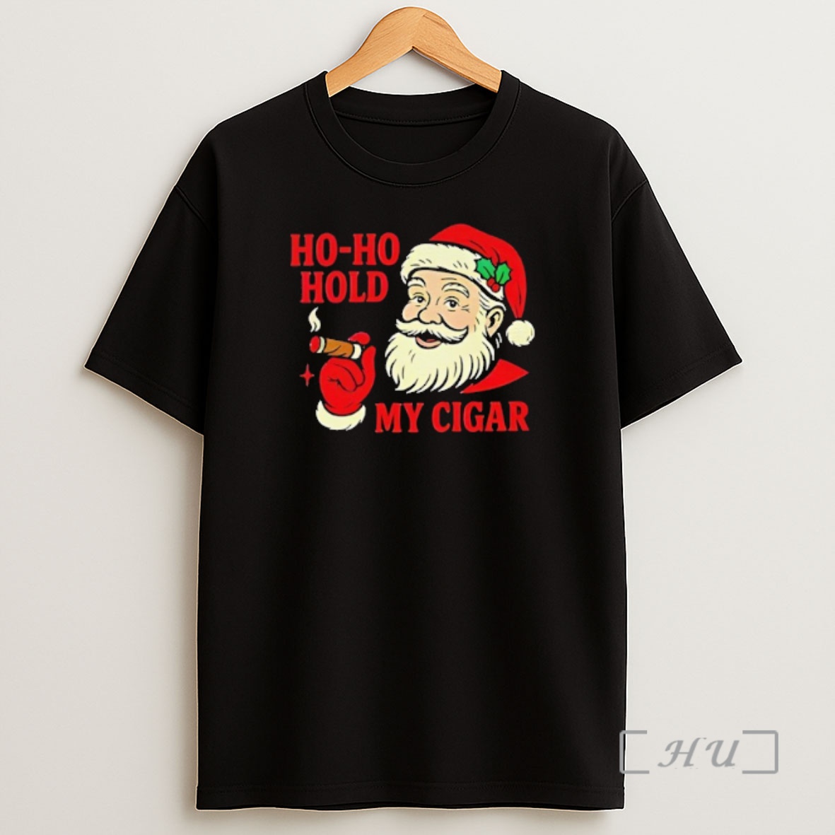 Officials Santa Moking Ho Ho Hold My Cigar Christmas Premium Shirt Sweatshirt Tee
