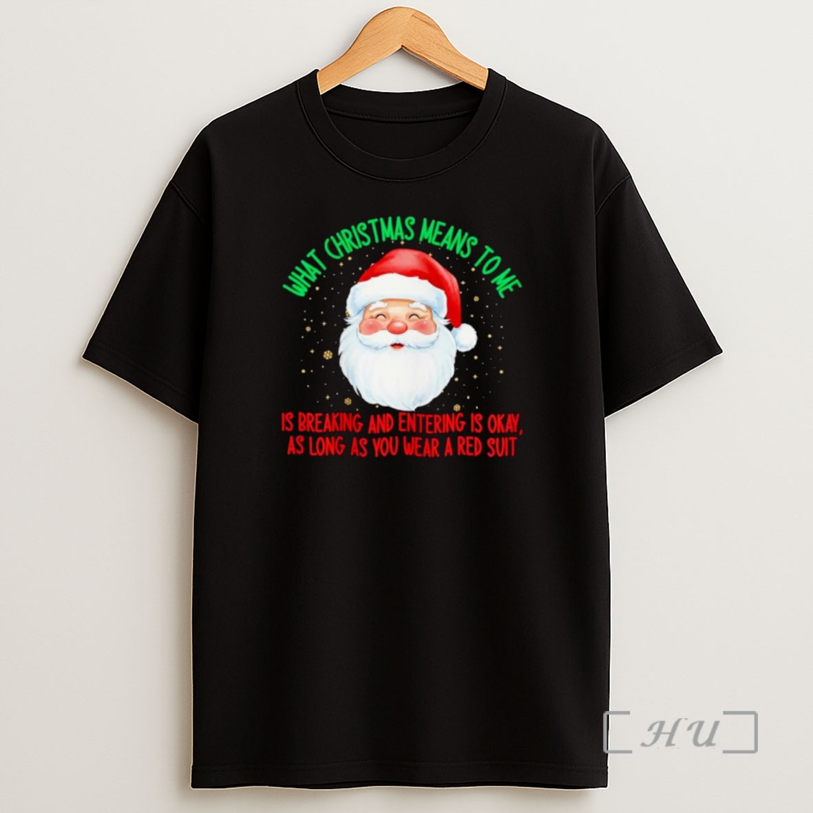 Officials Santa What Christmas Means To Me Is Breaking And Entering Is Okay Ornaments Shirt Sweatshirt Tee