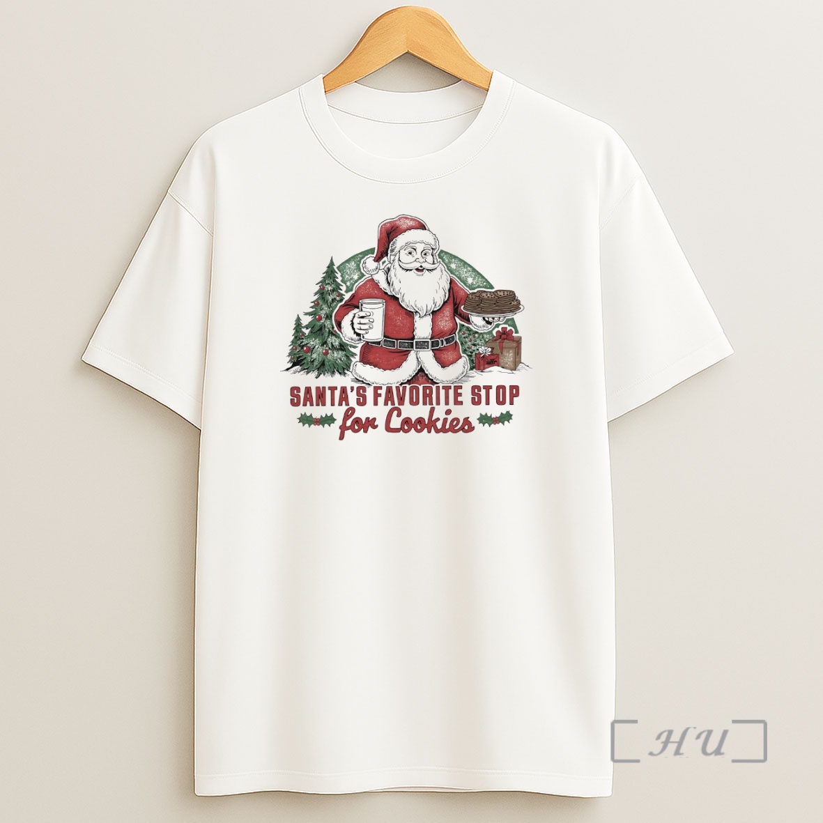 Officials Santas Favorite Stop For Cookies Christmas Premium Shirt Sweatshirt Tee