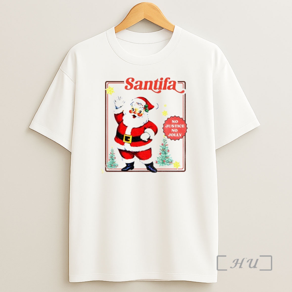 Officials Santifa Vintage Santa Anti Trump Liberal Christmas Premium Shirt Sweatshirt Tee