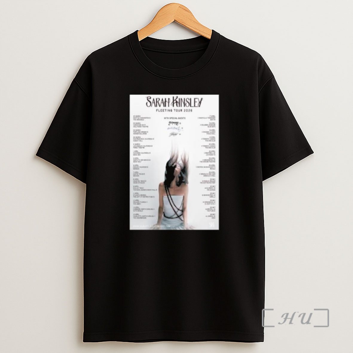 Officials Sarah Kinsley Fleeting Tour 2026 Circle Black Premium Shirt Sweatshirt Tee