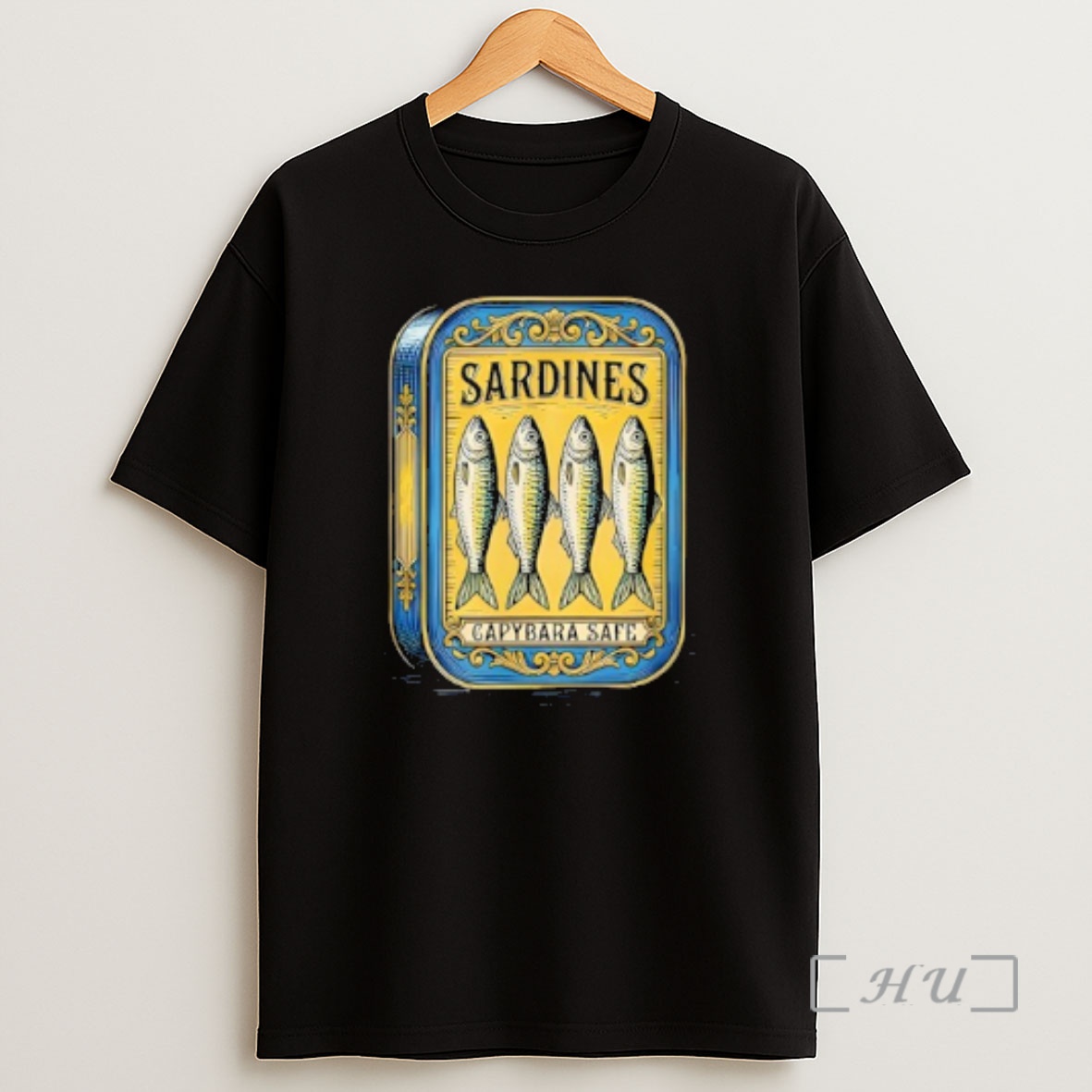 Officials Sardines Vintage Retro Canned Fish Parody Fun Capybara Safe Shirt Sweatshirt Tee
