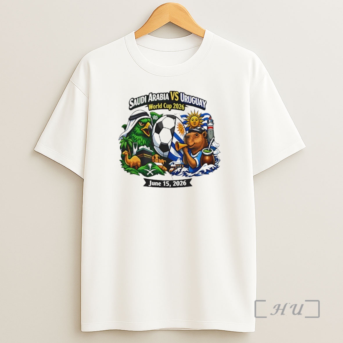 Officials Saudi Arabia Vs Uruguay 2026 World Cup Mascot Shirt Sweatshirt Tee