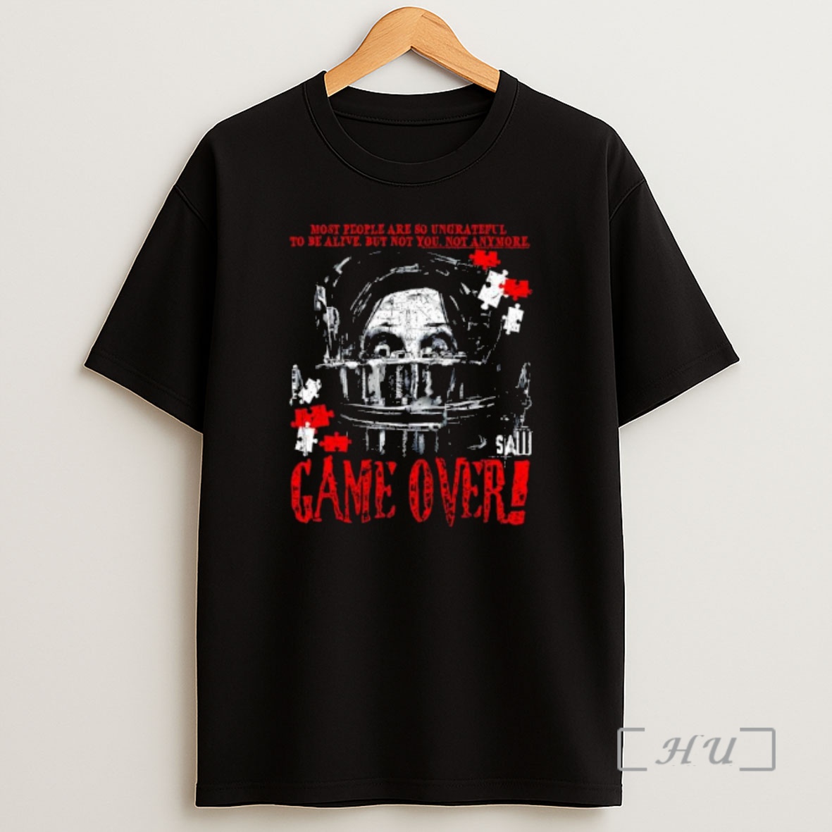 Officials Saw Game Over Head Trap Horror Movie Graphic Shirt Sweatshirt Tee