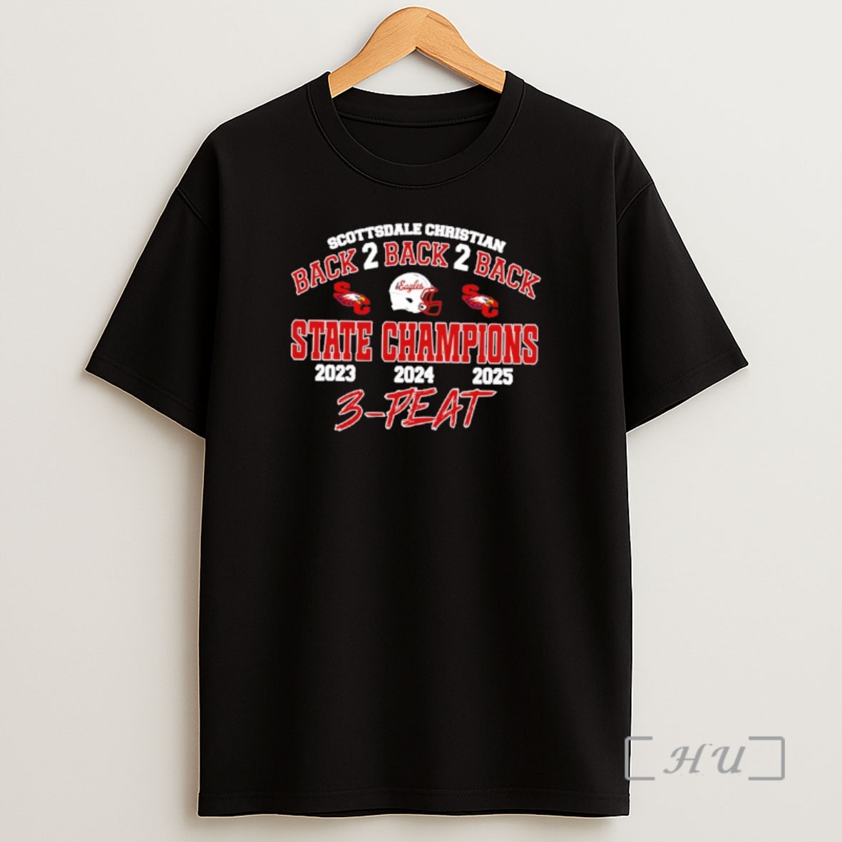 Officials Scottsdale Christian Eagles 2025 Back2back2back State Champions Premium Shirt Sweatshirt Tee