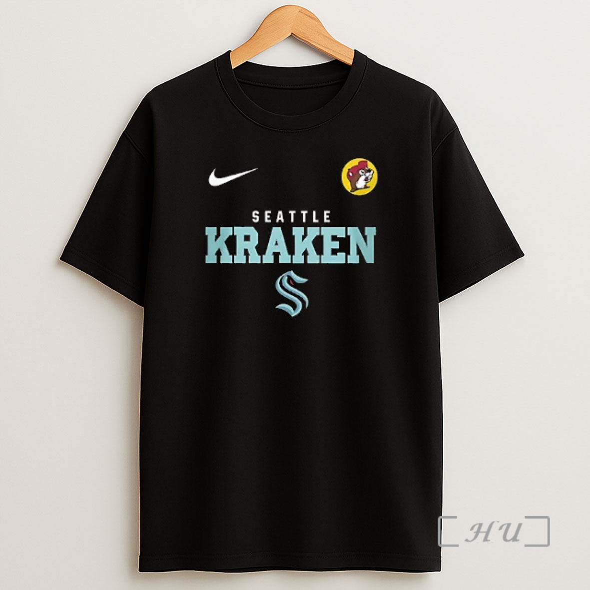 Officials Seattle Kraken X Buc Ees Release The Kraken Mascot Double Sided Graphic Shirt Sweatshirt Tee