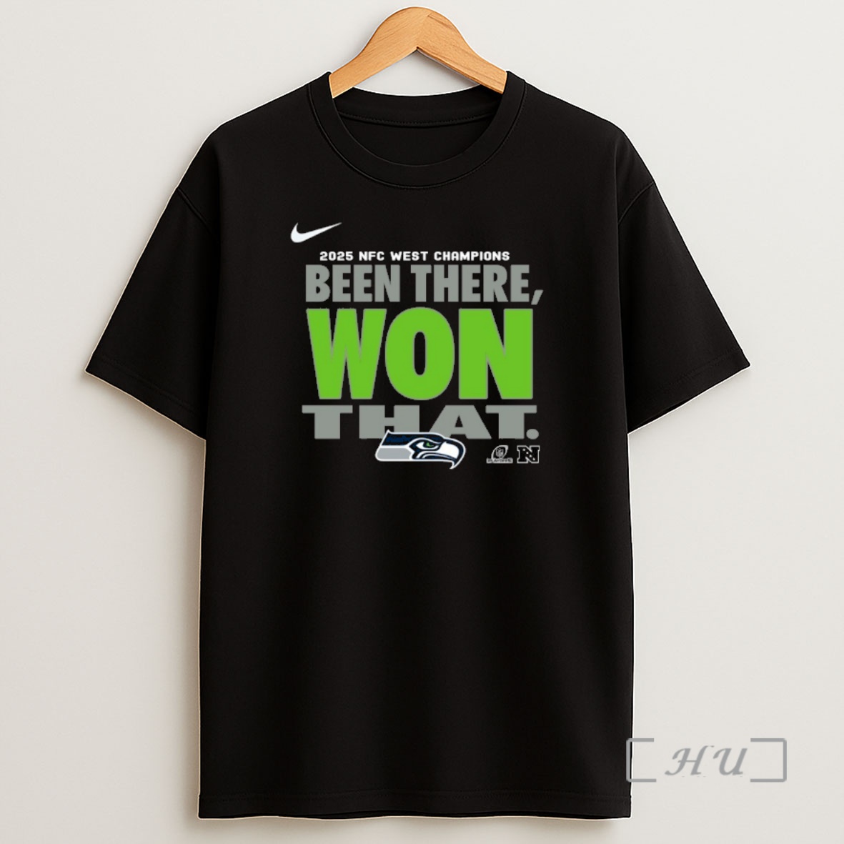 Officials Seattle Seahawks 2025 Nfc West Division Champions Been There Won That Shirt Sweatshirt Tee