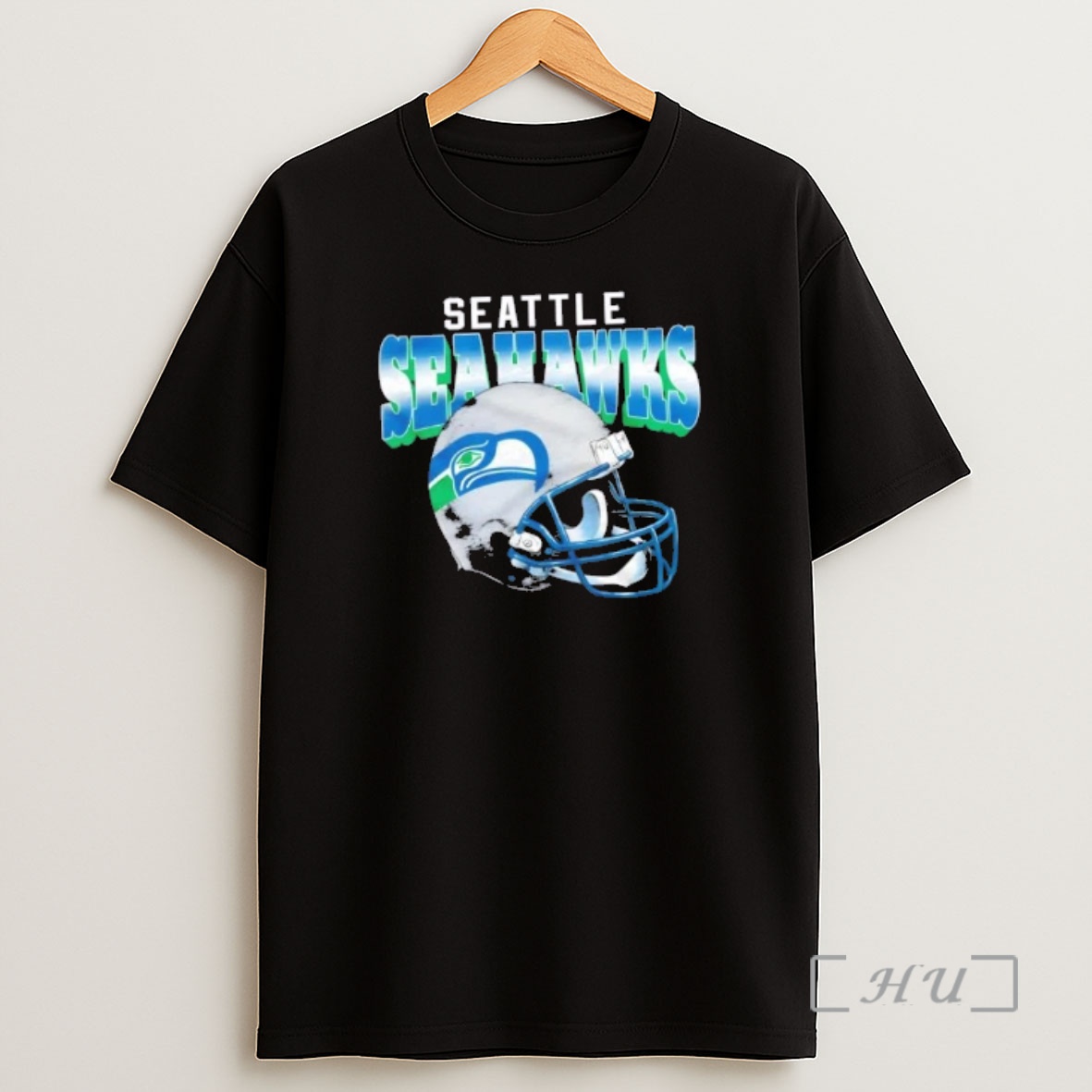 Officials Seattle Seahawks Gradient Football Helmet Shirt Sweatshirt Tee