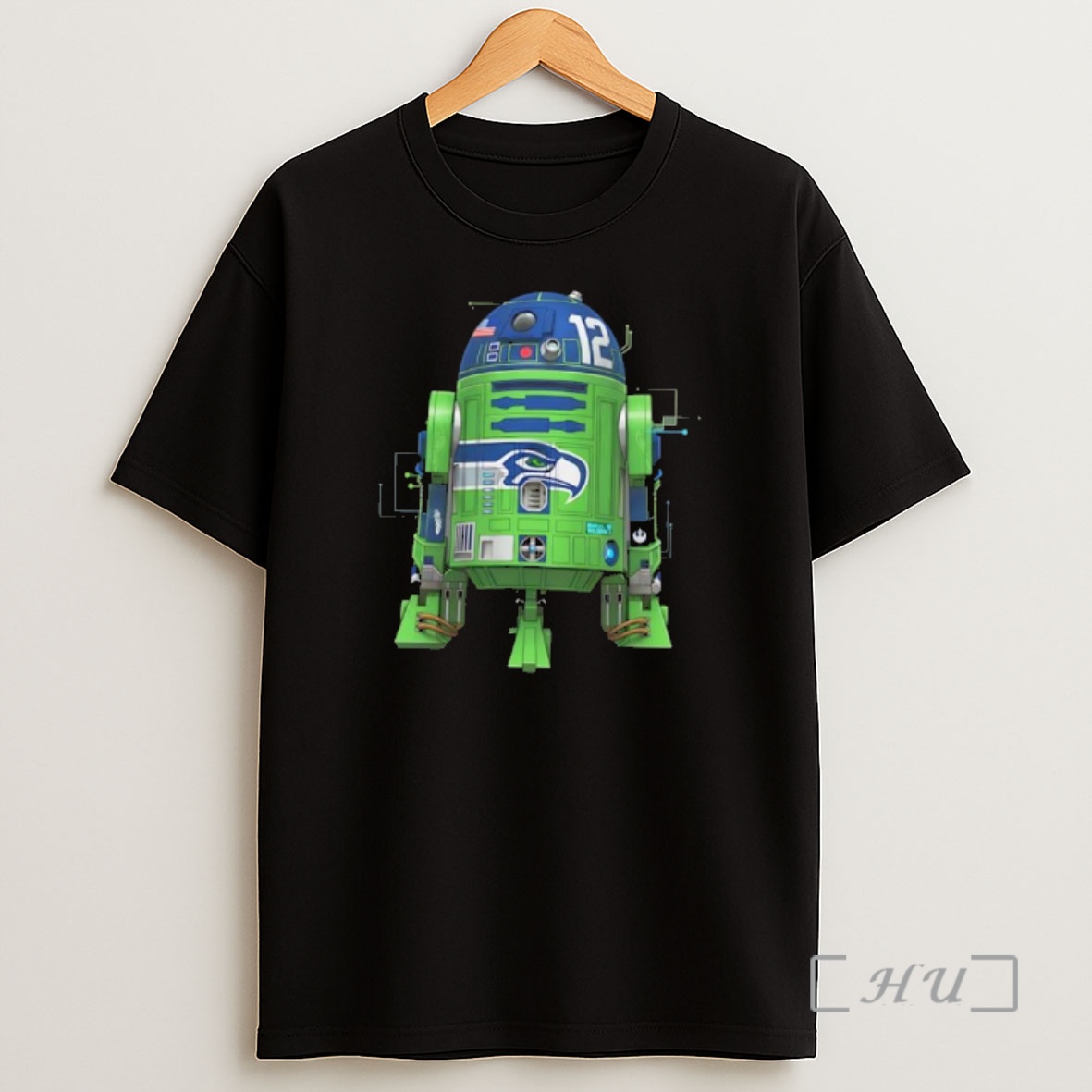 Officials Seattle Seahawks R2d2 Droid Powered Game Day Shirt Sweatshirt Tee