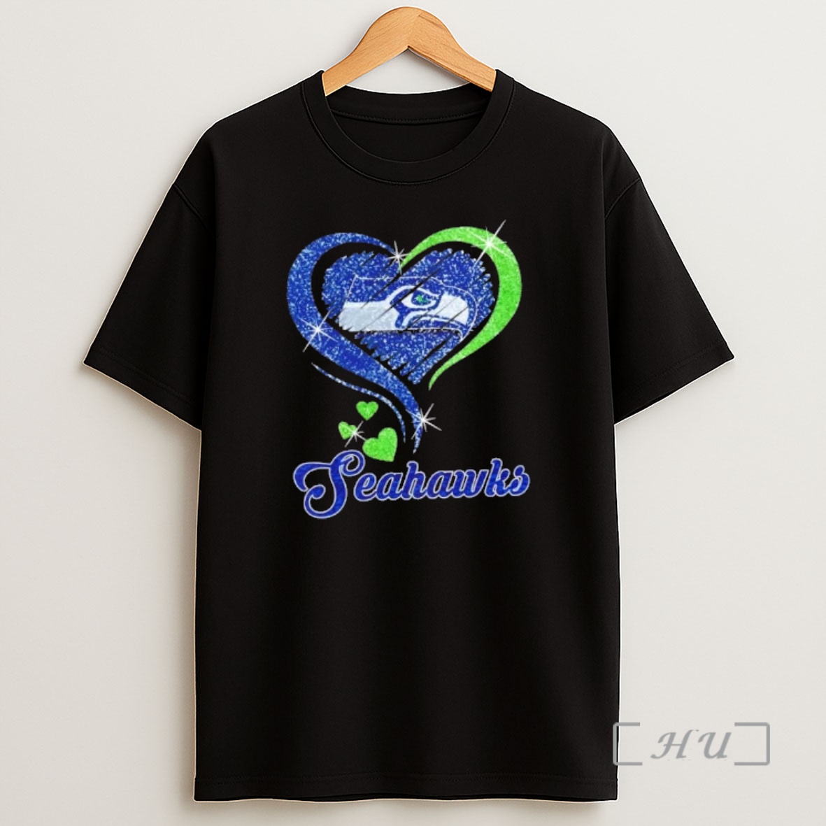 Officials Seattle Seahawks Football In Glitter Heart Fans Shirt Sweatshirt Tee