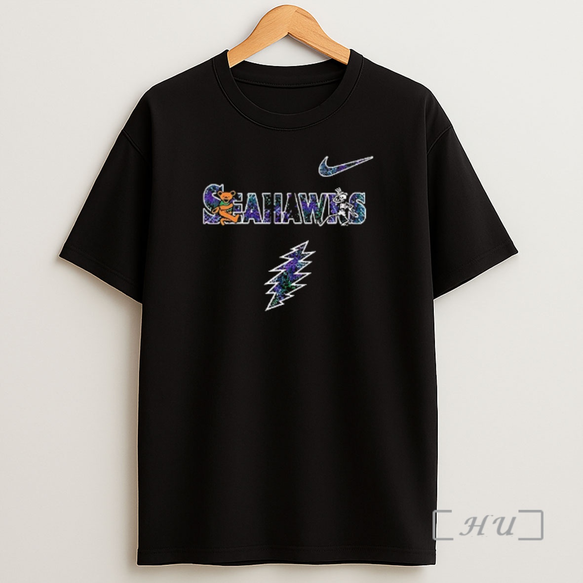 Officials Seattle Seahawks X Grateful Dead Logo Parody Premium Shirt Sweatshirt Tee