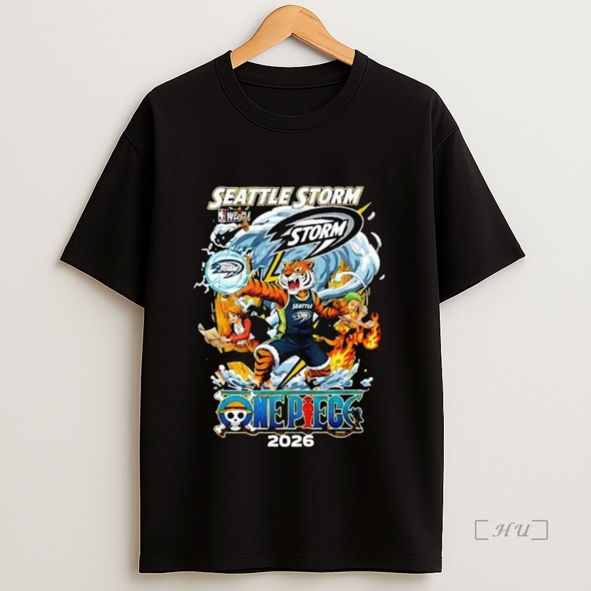 Officials Seattle Storm X One Piece 2026 Anime Long Sleve Shirt Sweatshirt Tee