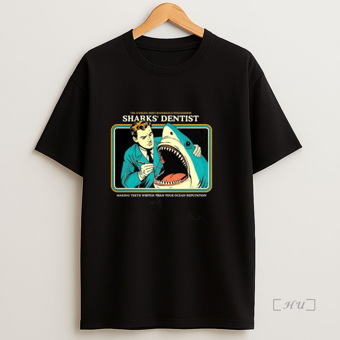 Officials Sharks Dentist The Worlds Most Dangerous Professions Vintage Premium Shirt Sweatshirt Tee