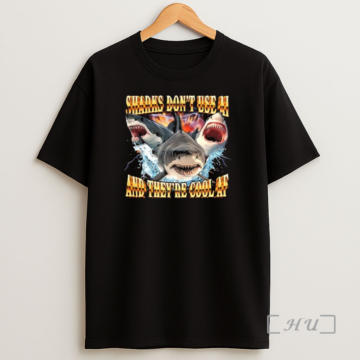 Officials Sharks Dont Use Ai And Theyre Cool Af Graphic Premium Shirt Sweatshirt Tee