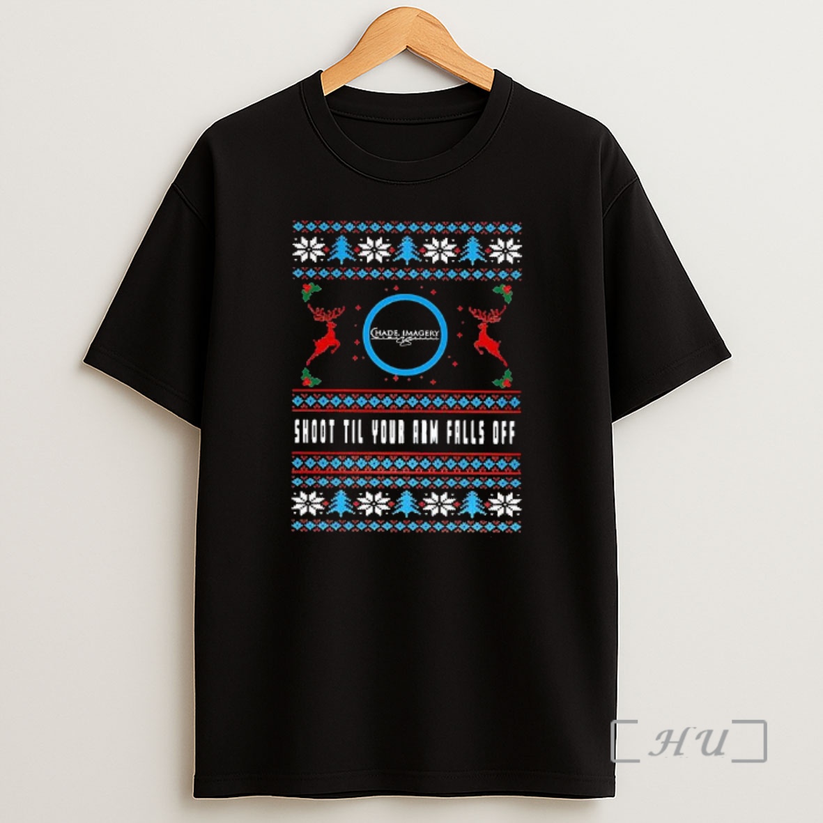Officials Shoot Till Your Arm Falls Off Ugly Christmas Premium Shirt Sweatshirt Tee