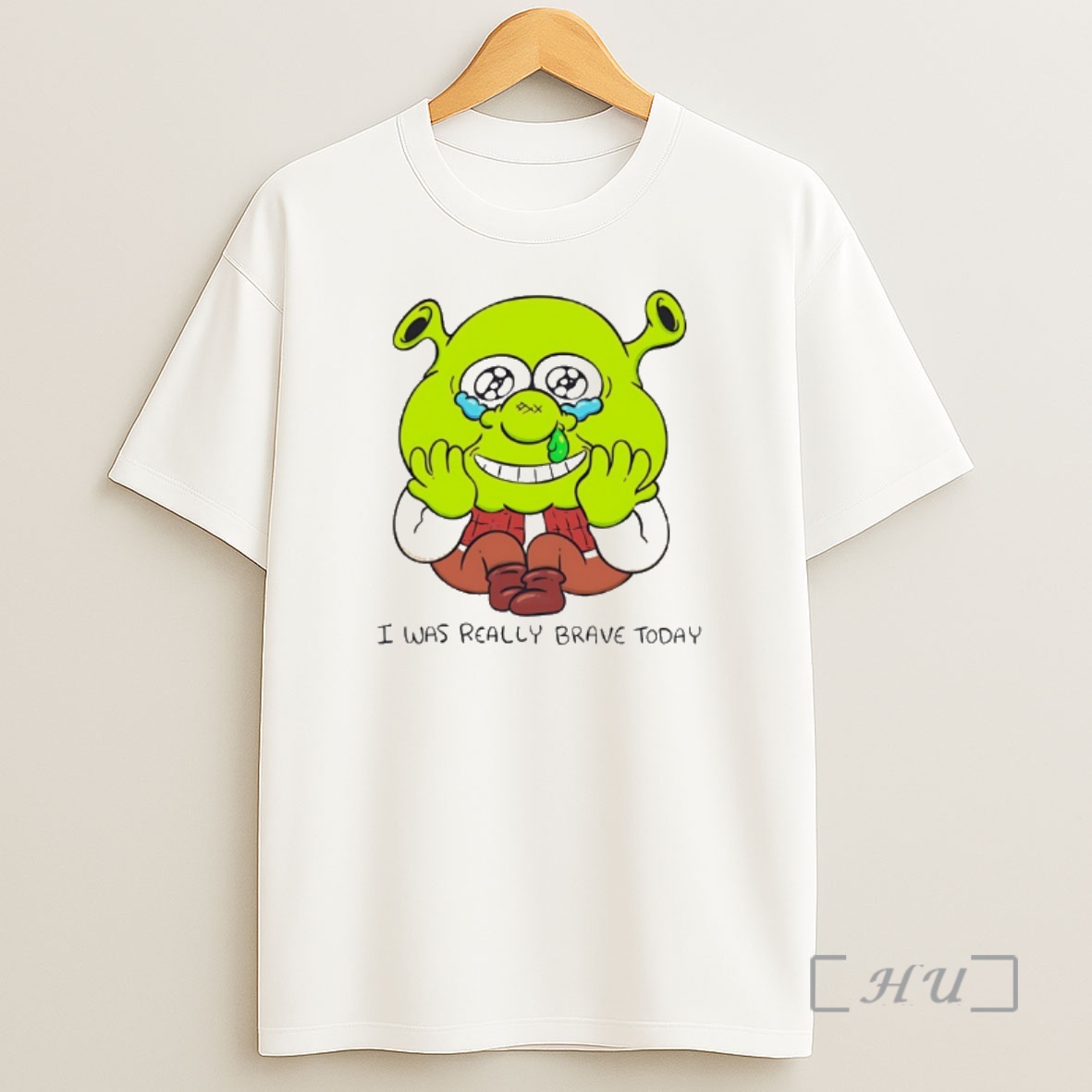Officials Shrek I Was Ready Brave Today Chibi Shirt Sweatshirt Tee
